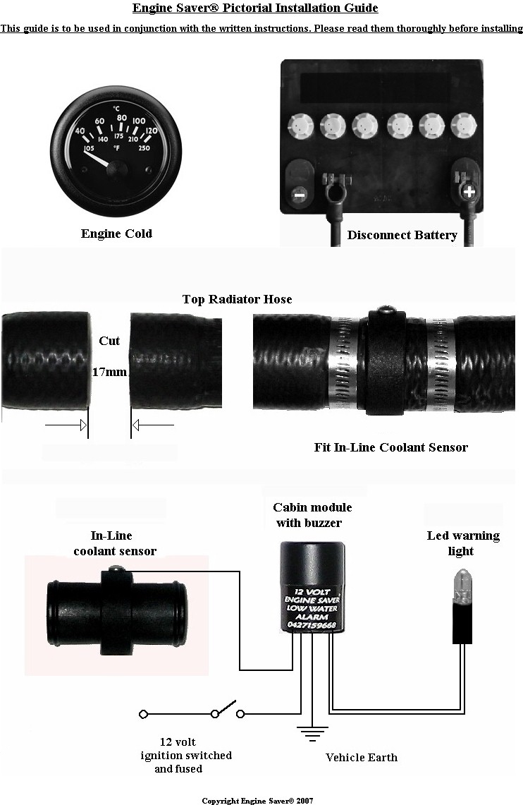 Low Water Alarm Engine Saver®
